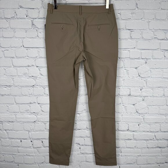 Anatomie Women's The Thea Regular Fit High Rise Straight Leg Luxury Pant, Khaki - Picture 6 of 16